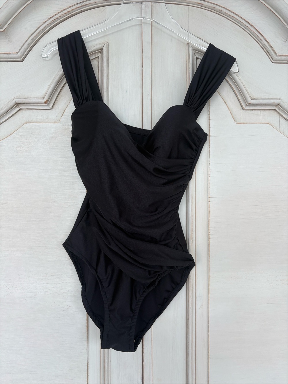Gottex Black Ruched One-Piece Swimsuit